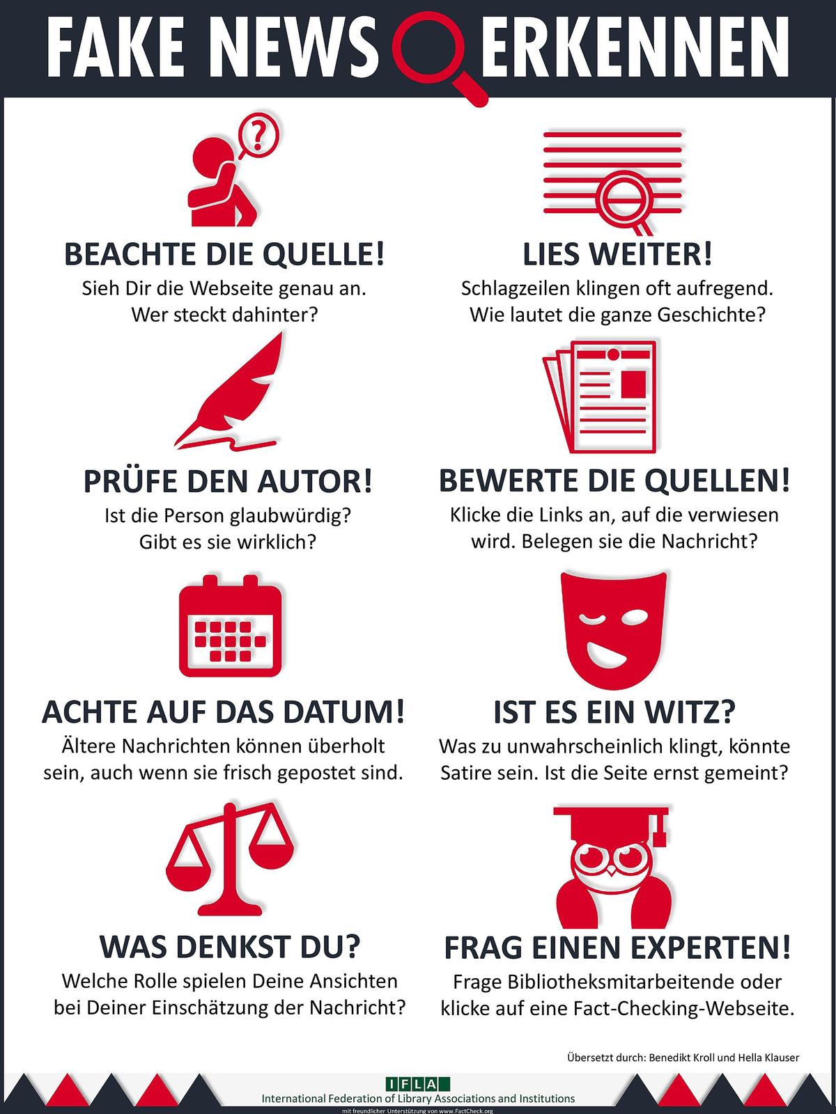 How to spot fake news: a 10-point checklist